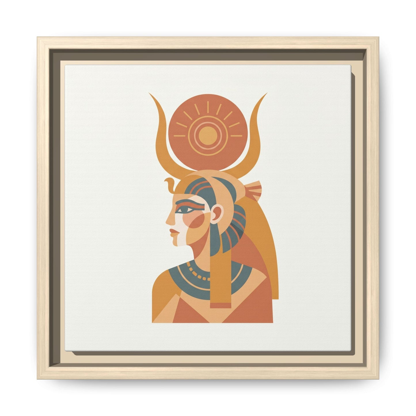 FSC certified pine frame stretched Hathor canvas back — 1.25 inch depth with sawtooth hanging hardware