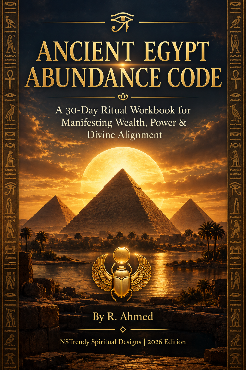 Ancient Egypt Abundance Code 30-Day Wealth and Alignment Ritual Workbook cover